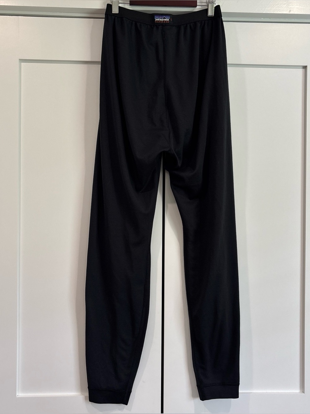 Patagonia Capilene Pants Womens Large Black Performance Baselayer Leggings